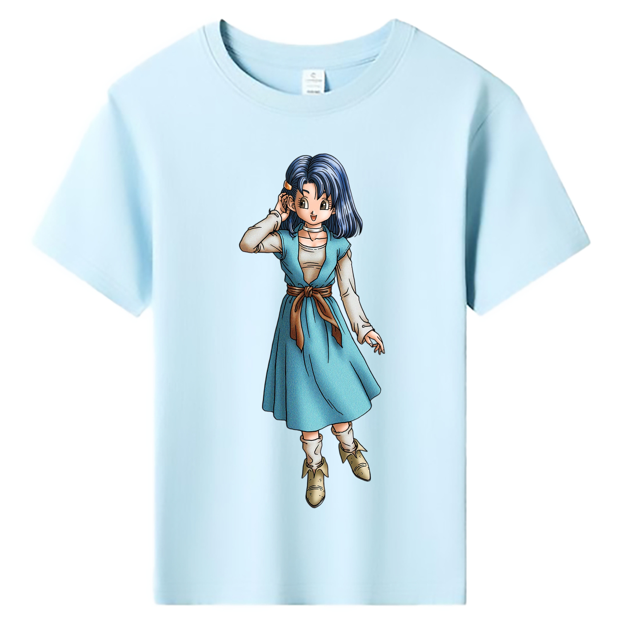 （画像用） ドラゴンクエスト Doragon Kuesuto Dragon Quest 綿100％キッズTシャツ（フロントプリント）